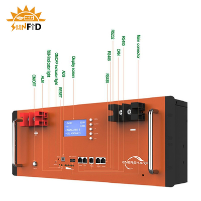 de Batterijopslag van 10kwh 400ah voor het Systeem van de het Zonnepaneelopslag van Huiszonnestelsels Lifepo4 300ah
