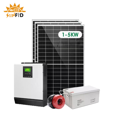 2KW van het Systeem van de Net Zonnemacht voor Photovoltaic Systeem van het Huis12v 400Ah Zonnepaneel