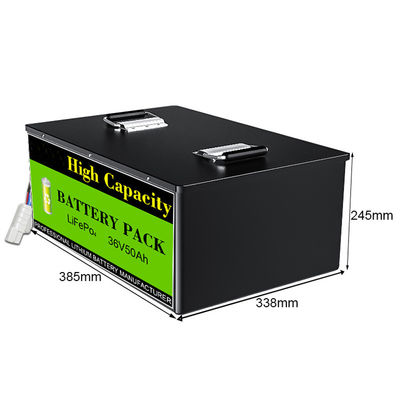 Lifepo4 SLA-auto van het Vervangings36v 50Ah 12s1p LifePO4 de batterij Aangepaste Golf, e-Fiets, e-Autoped BMS