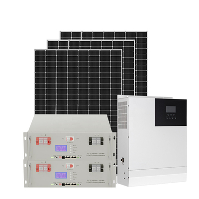 6KW 5KW van Systeem van de het Systeem Photovoltaic Zonnemacht van de Net Zonnemacht met Batterij