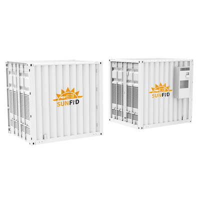0.5MW op Net van Container Lifepo4 IP65 van het Netzonnestelsel 1MWH ESS de Openlucht