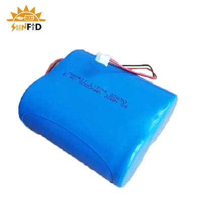 van de het Lithiumbatterij van 6.4v Lifepo4 het Navulbare Pak 4500mah 26650