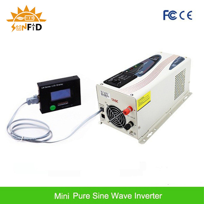 6000W gelijkstroom aan AC Zuivere de Machtsomschakelaar 24V 48V 120 240V van de Sinusgolf met LCD Vertoning