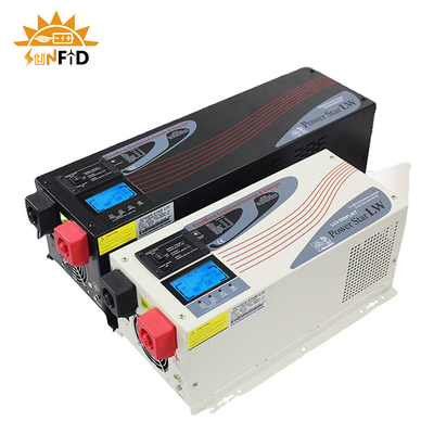 6000W gelijkstroom aan AC Zuivere de Machtsomschakelaar 24V 48V 120 240V van de Sinusgolf met LCD Vertoning