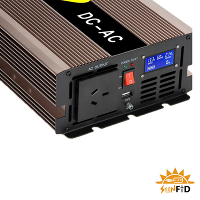 12V van de de Golfmacht van de volt2000w de Zuivere Sinus Omschakelaar gelijkstroom aan AC 110V 220V