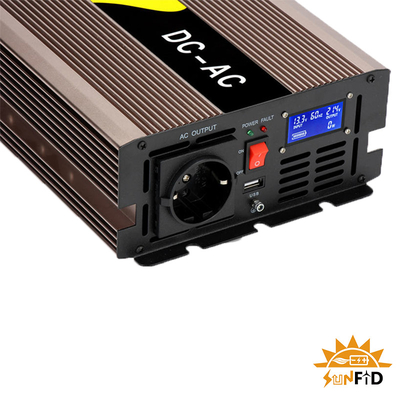 12V van de de Golfmacht van de volt2000w de Zuivere Sinus Omschakelaar gelijkstroom aan AC 110V 220V
