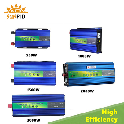 van de de Sinusgolf van 2000W 12V 24V Zuivere de Machtsomschakelaar 48V gelijkstroom aan AC 110V 220V