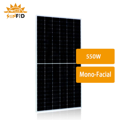 550W PERC Customized Solar Panels Half-Hoge rendement van Cel het Mono Kristallijne Monofacial