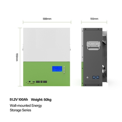 Het rek zet Woon van de het Systeem48v 100ah Lifepo4 Batterij van de Energieopslag van de het Huisenergie de Opslagsystemen op
