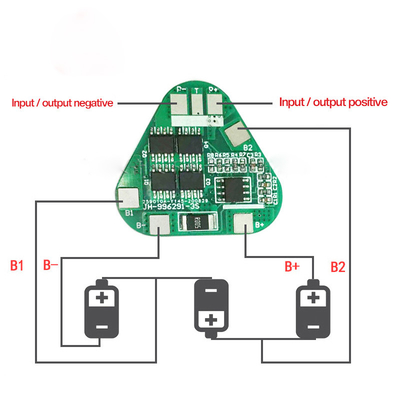 In evenwicht brengende de Assemblagepcb van 12V 100Ah 18650 BMS 3s 10A voor Lithiumbatterij
