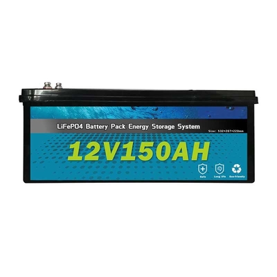 Lifepo4 Vrije tijdsbatterijen voor het Systeem van de de Zonne-energieopslag van Kampeerautobestelwagens 12V 150AH rv