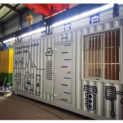 0.5MW op Net van Container Lifepo4 IP65 van het Netzonnestelsel 1MWH ESS de Openlucht